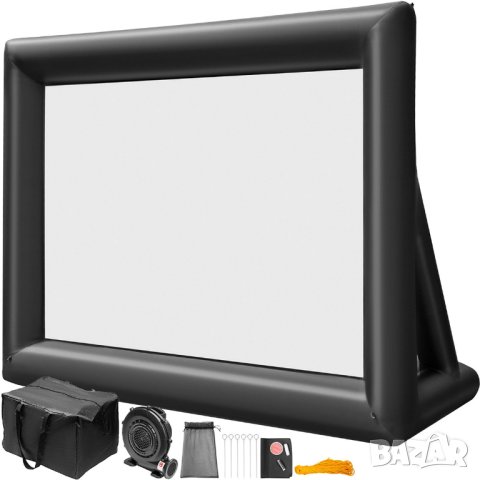 Надуваем екран 420x250 см за проектор за външна употреба 162", 16:9, снимка 5 - Стойки, 3D очила, аксесоари - 32764713