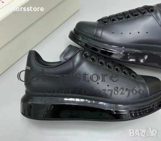 Мъжки черни кецове  Alex@nder McQueen код BR161, снимка 4 - Маратонки - 34310926