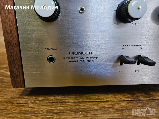 Усилвател Pioneer SA-600 – Топъл, аналогов звук от началото на 70-те, снимка 7 - Ресийвъри, усилватели, смесителни пултове - 56209163