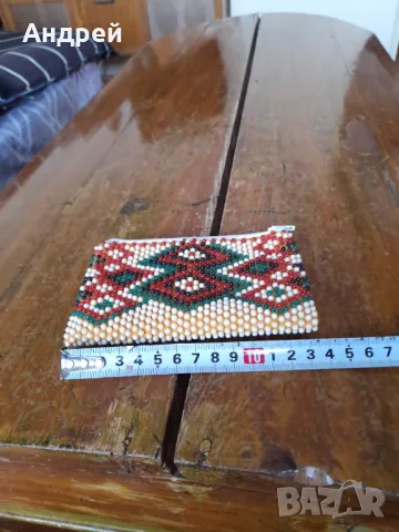 Старо мънистено портмоне #16, снимка 2 - Други ценни предмети - 50057859