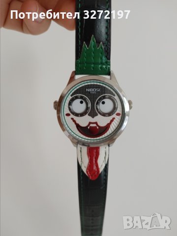 Дизайнерски,моден кварцов часовник - КЛОУН, снимка 5 - Мъжки - 41548910