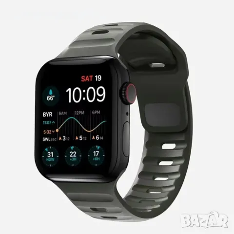 Силиконова каишка Apple Watch ULTRA 2 – 49mm сива