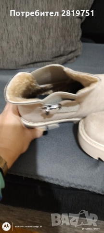 Дамски боти от велур с 10% остъпка, снимка 4 - Дамски боти - 52531420