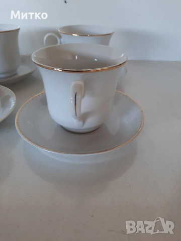 Сервиз за кафе от финен костен порцелан , снимка 4 - Сервизи - 52710181