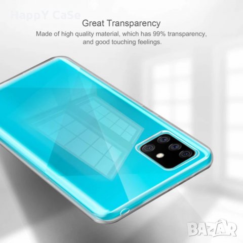 Samsung Galaxy A53 A21s A31 A41 A51 A71 / Плътен прозрачен мек кейс калъф гръб, снимка 6 - Калъфи, кейсове - 28313295