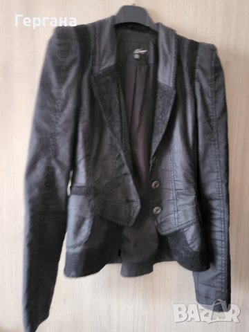 Юнона черно сако с дантела , снимка 4 - Сака - 40341967