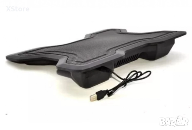 Охладител за лаптоп – Мощно охлаждане с безшумен вентилатор и RGB ефект, снимка 3 - Лаптоп аксесоари - 52555994