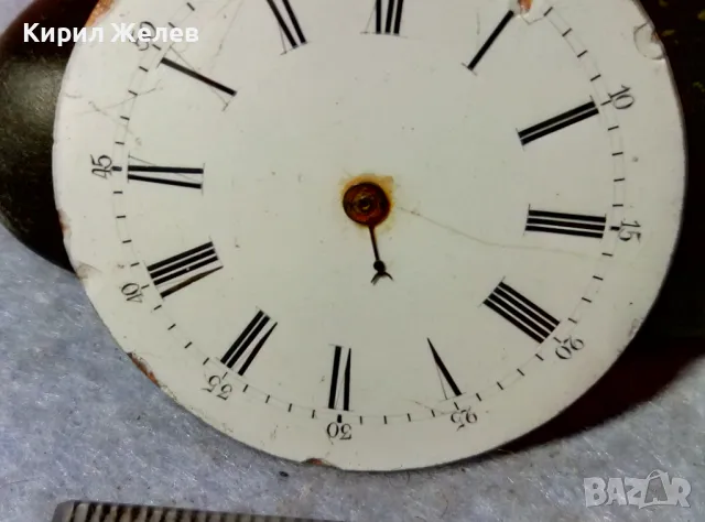 МЕХАНИЗЪМ от РЯДЪК СТАР ШВЕЙЦАРСКИ ДЖОБЕН ЧАСОВНИК с ПОРЦЕЛАНОВ РИМСКИ ЦИФЕРБЛАТ 49651, снимка 9 - Антикварни и старинни предмети - 48575478