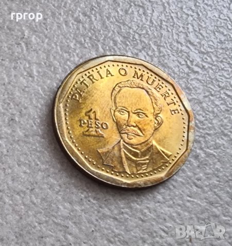 Куба. 1 песо . 2017 година. , снимка 2 - Нумизматика и бонистика - 39657404