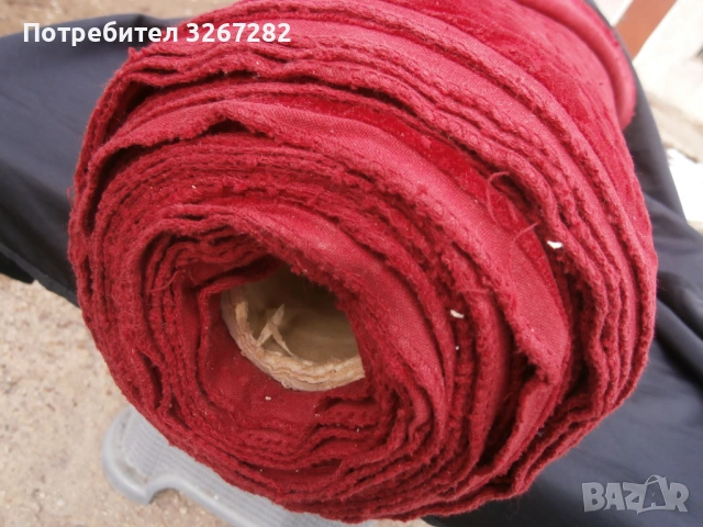 Плат,Плюш,Червен,Тапицерски,за Мебели, снимка 3 - Платове и дамаски - 53615467