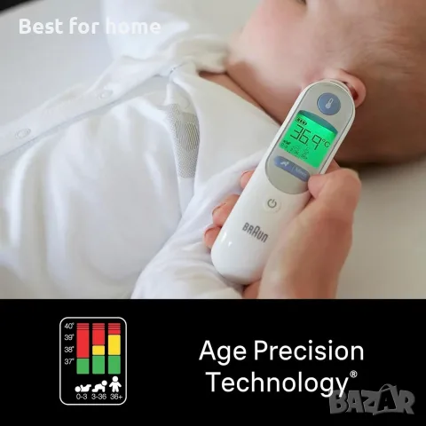 Термометър Braun Thermoscan 7 IRT6520 + бонус 40 филтъра за обектив ThermoScan, снимка 3 - Термометри, влагомери, хигрометри и барометри - 55861253