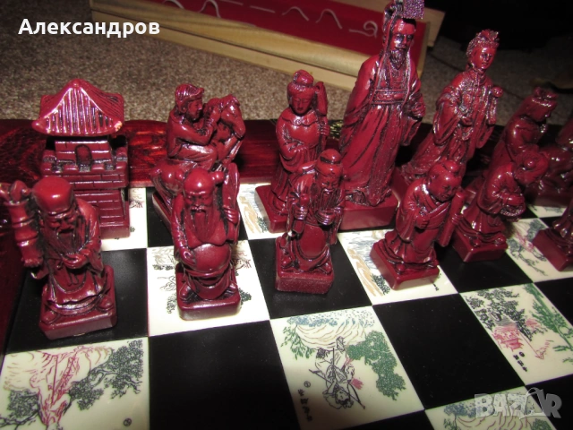 Голям шаx с фигурки от китайската култура, снимка 8 - Шах и табла - 53787676