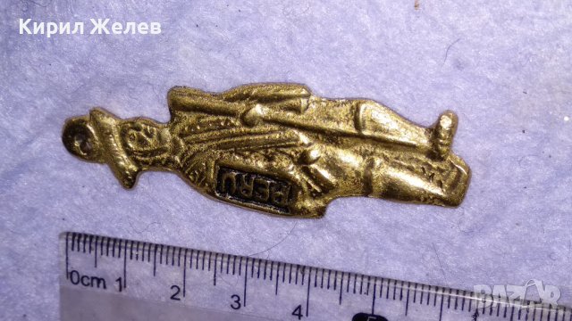 ПОЗЛАТЕНА МЕТАЛНА ФИГУРКА АРТ ВИСУЛКА ТРАДИЦИОНЕН СУВЕНИР от ПЕРУ 34574, снимка 8 - Колекции - 39061897