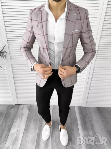 Мъжко спортно елегантно сако Каудио 2025г., снимка 3 - Сака - 44687904