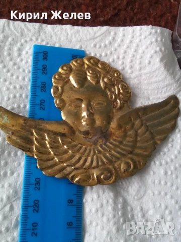 Месингова апликация 53758, снимка 4 - Антикварни и старинни предмети - 53568579