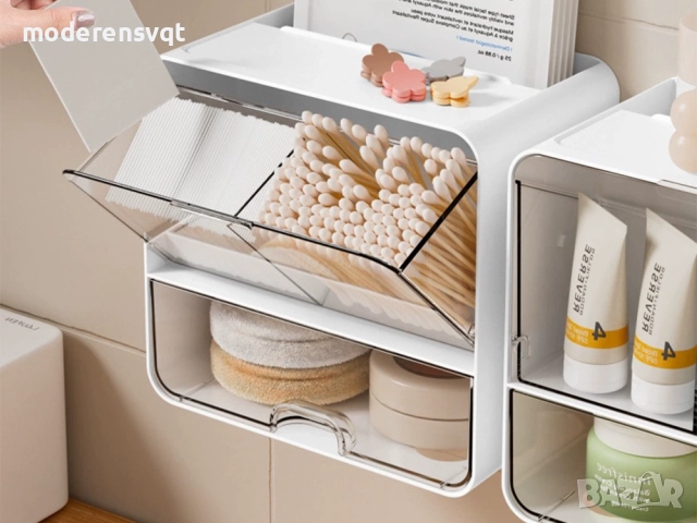 Шкаф с чекмедже органайзер за съхранение на козметика, снимка 5 - Органайзери - 52718989