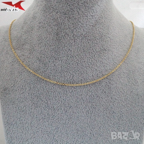 Синджир с 14К златно покритие 254588, снимка 4 - Обеци - 53510859
