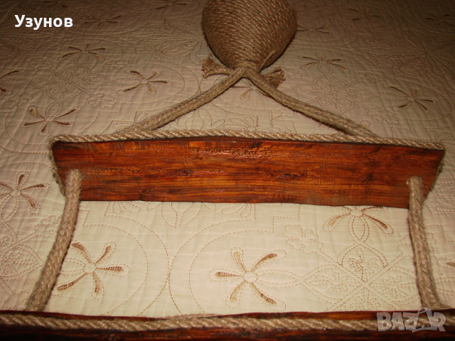 Дървен полилей за дома, тераса, механа, барбекю, битова стая, битов кът, снимка 7 - Полилеи - 36217634