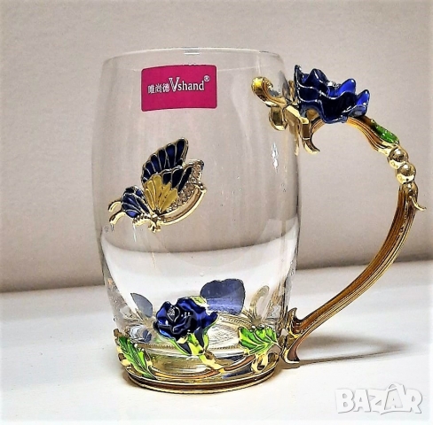 Бутикова чаша от огнеупорно стъкло, снимка 2 - Подаръци за юбилей - 34072060
