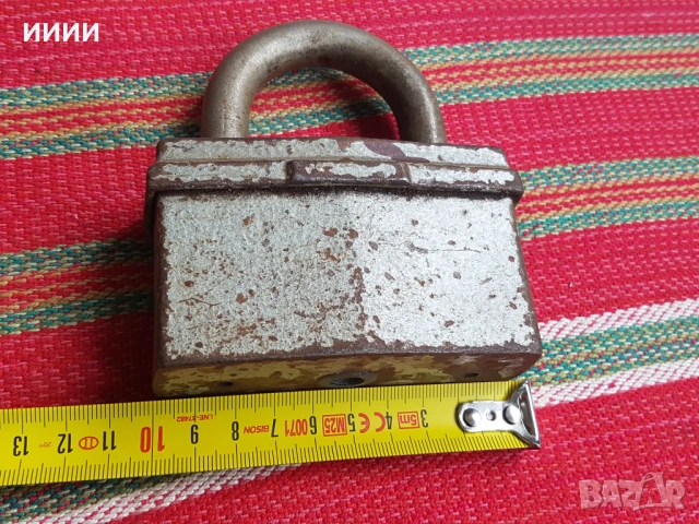 Стоманен касов катинар кофар , снимка 4 - Антикварни и старинни предмети - 53411261