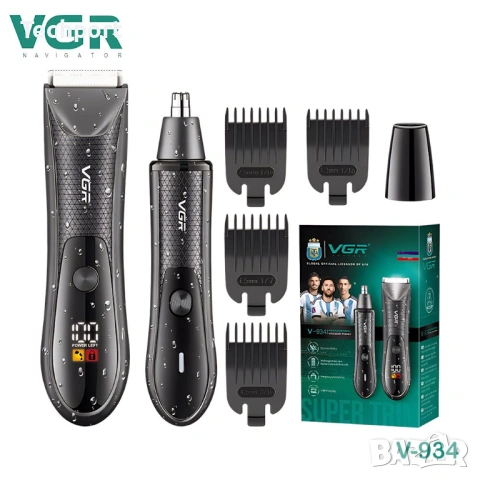 VGR V-934 – Професионален 2 в 1 тример за нос и тяло