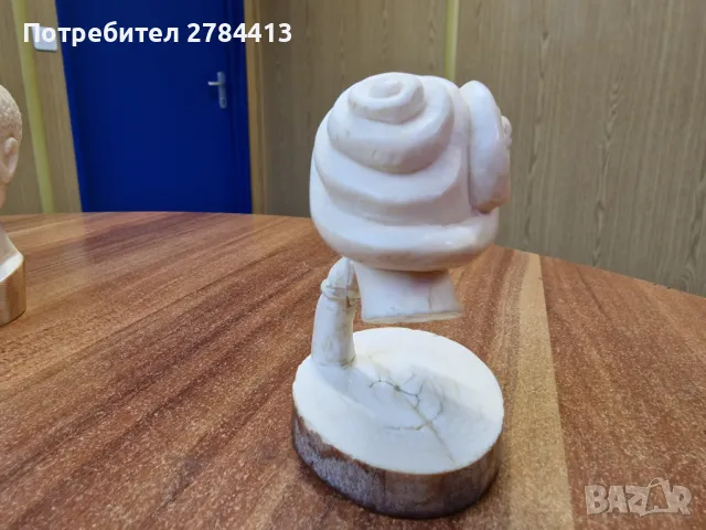 статуетка / бюст от слонова кост– Разпродажба, снимка 3 - Статуетки - 48422348