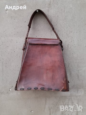 Стара дамска кожена чанта #21, снимка 3 - Антикварни и старинни предмети - 41964658