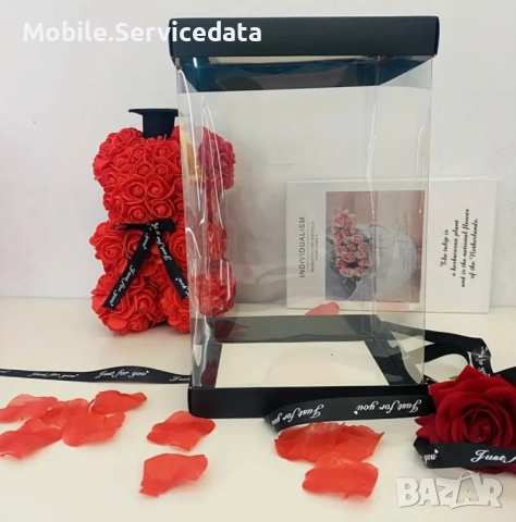 Луксозна прозрачна кутия за мече 25 см, снимка 2 - Други стоки за дома - 52198524