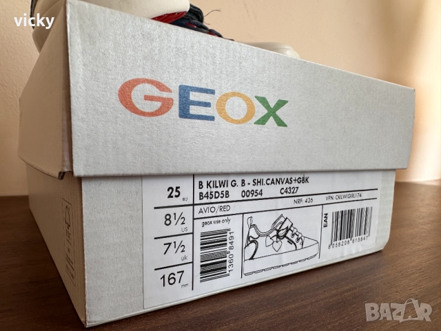 Детски маратонки Geox KILWI, размер 25, снимка 9 - Детски маратонки - 47169523