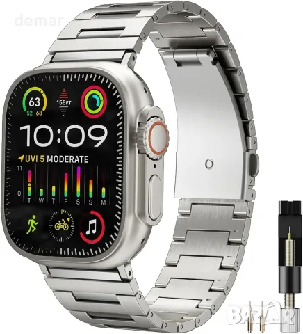Метална каишка Miimall от титанова сплав за Apple Watch, 59,2 г