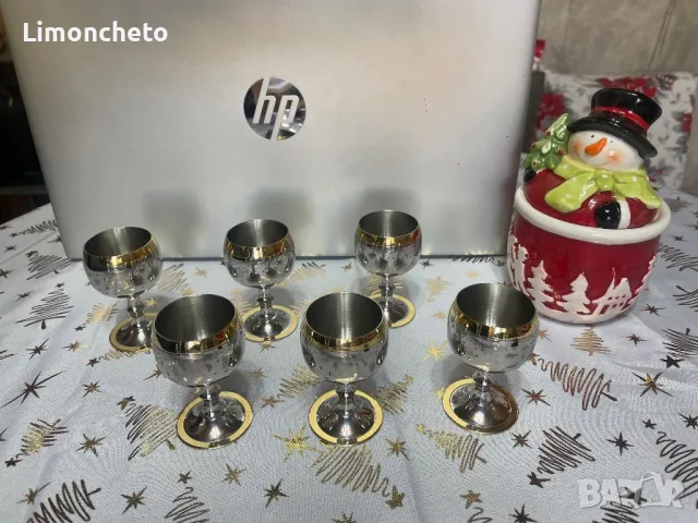 КОМПЛЕКТ ЧАШИ ЗА РАКИЯ "ZEPTER", снимка 3 - Чаши - 31080900
