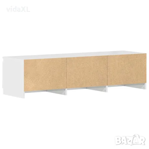 vidaXL ТВ шкаф, бял гланц, 140x40x35,5 см, инженерно дърво, снимка 8 - Шкафове - 56147773