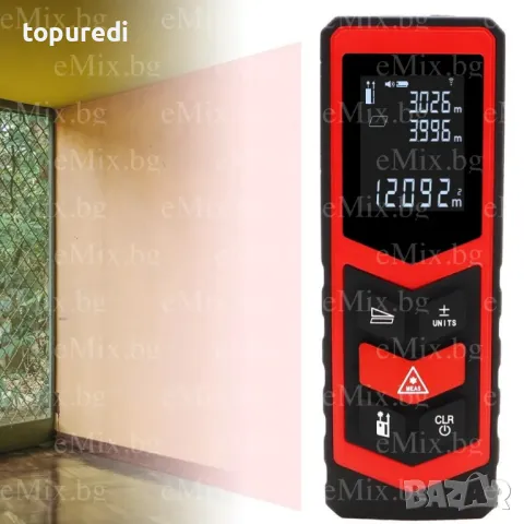 ПРОФЕСИОНАЛНА ЛАЗЕРНА РОЛЕТКА, 30M, снимка 3 - Измервателни инструменти - 49559259