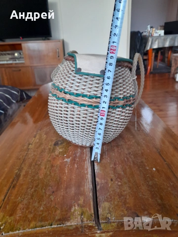 Стара плетена чанта #11, снимка 4 - Други ценни предмети - 53539708