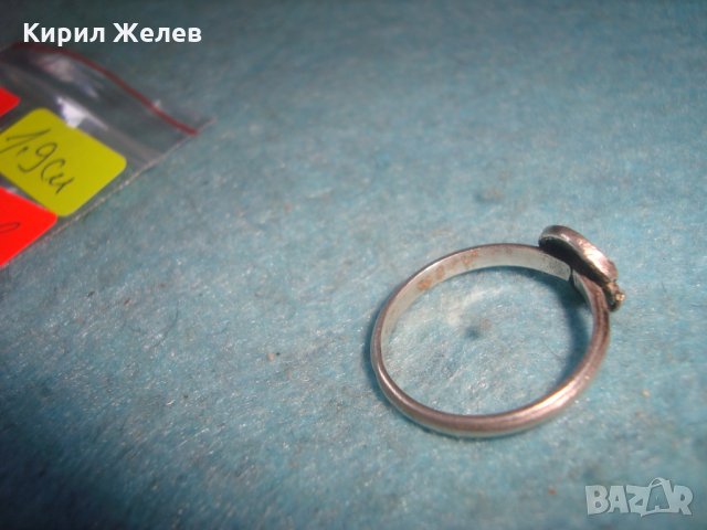 СТАР СРЕБЪРЕН ПРЪСТЕН СРЕБРО 925 РЪЧНА МАЙСТОРСКА ИЗРАБОТКА АНГЛИЯ 25817, снимка 8 - Пръстени - 35828329