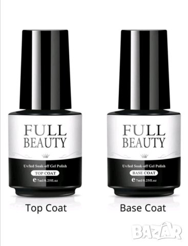 Комплект база и топ лак за гел лак , снимка 4 - Продукти за маникюр - 41804074