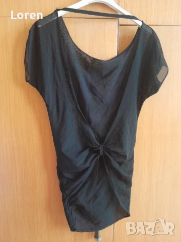 Подарявам!Интересна тениска с полугол гръб тюлена, снимка 8 - Тениски - 51097738