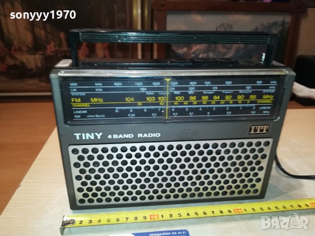 itt ретро радио 1106231745L, снимка 3 - Радиокасетофони, транзистори - 41101526