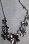 Посребрена фешън Арт огърлица,колие,медальон ,стилни бутикови бижута,комплект, снимка 13