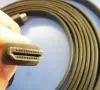 Високоскоростен HDMI мъжки / HDMI мъжки кабел, златен, Ethernet, плосък, дължина 5 м, снимка 4