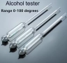 Комплект уреди за мерене на ракия (спиртомери) 3 бр. – 0–40°, 40–70°, 70–100°, в дървена кутия, снимка 2