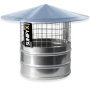 Шапка за Комин от Неръждаема Стомана с Мрежа Против Птици – 80-200мм, снимка 2