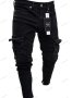 Мъжки модни тесни дънки със средна талия - 023, снимка 2