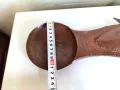 Интересна Стара Медна Лъжица-Риба, снимка 8