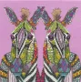 Гоблен Bothy Threads Jeweled Zebras XSTU6 Sharon Turner творчески Комплект за бродерия Зебри мулине, снимка 2