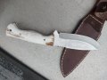 Ловен нож от естествен рог.., снимка 1 - Ножове - 42721037