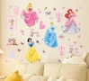 4 Принцеси Снежанка Белл стена самозалепващ стикер лепенка стена мебел прозорец детска стая детски, снимка 2