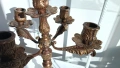 Бронзов, тежък, масивен, френски свещник с 5 гнезда . , снимка 13