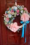 Ръчно изработен пролетен венец , снимка 1