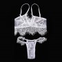 Секси бельо, еротичен дамски сет от нежна дантела и тюл в две части - топ и прашки - Код: B1176, снимка 6